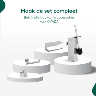 Rvs staande toiletrolhouder afbeelding 6