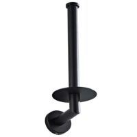 Zwarte reserverolhouder toiletpapier afbeelding 2