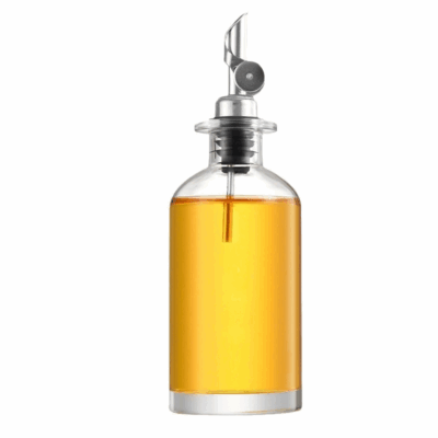 Glazen oliefles 500ml goud afbeelding 2