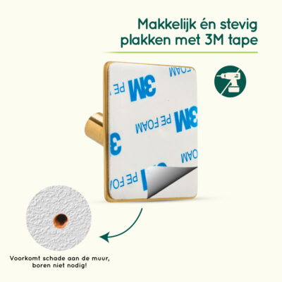 Gouden zelfklevende handdoekhaakjes afbeelding 5