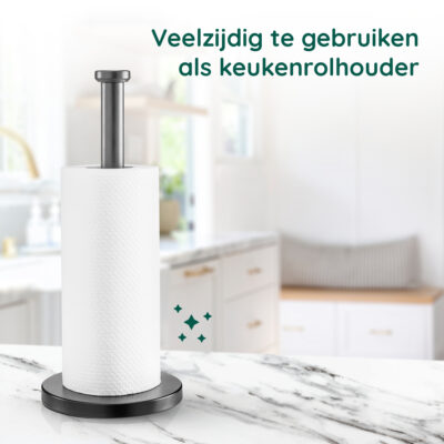Vrijstaande keukenrolhouder zwart afbeelding 5