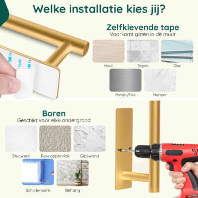 Reserverolhouder goud hangend afbeelding 8