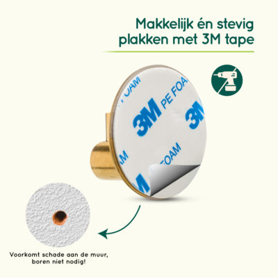 Gouden zelfklevende handdoekhaakjes afbeelding 4