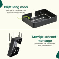 Matzwart zeepbakje badkamer afbeelding 3