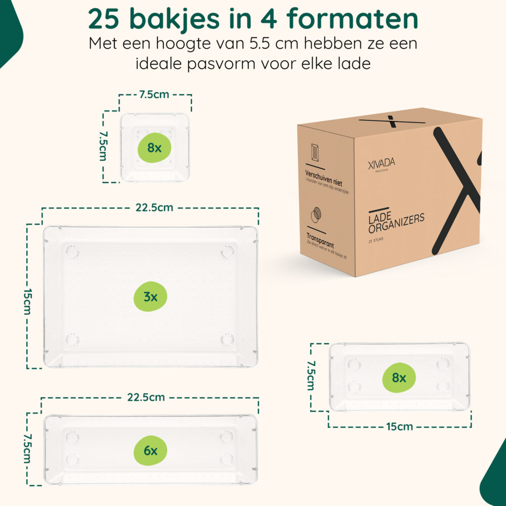 Lade organizer set 25 stuks afbeelding 7