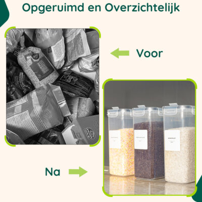 XIVADA voorraadbussen set 2.5L afbeelding 4