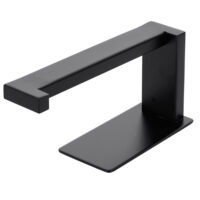 Zwarte toilet accessoires set zonder boren afbeelding 4