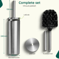 RVS toiletborstelhouder vrijstaand afbeelding 7