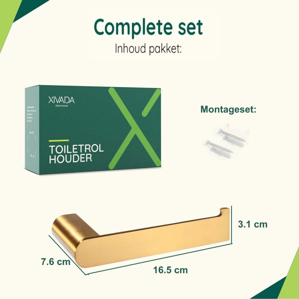 Gouden toiletrolhouder afbeelding 7
