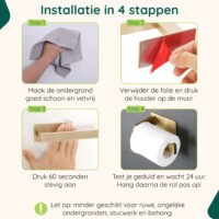 Gouden toiletrolhouder zelfklevend afbeelding 6