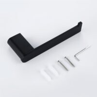 Zwarte toiletrolhouder modern design afbeelding 5