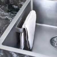zilveren vaatdoekhouder keuken afbeelding 3