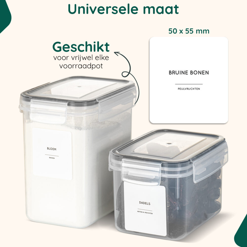 Keukenlabels voorraadkast organiseren afbeelding 4