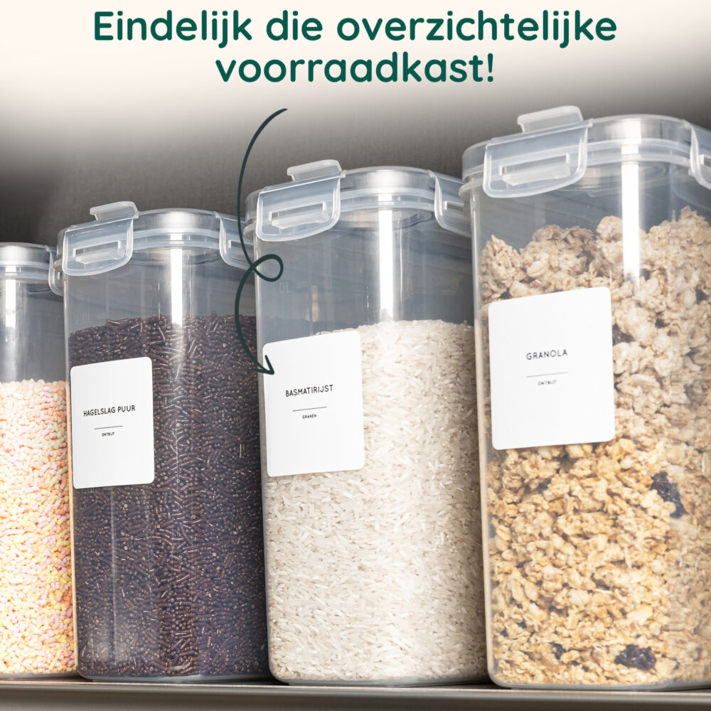 Keukenlabels voorraadkast organiseren afbeelding 5