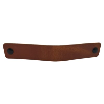 Leren handgreep cognac 16 cm afbeelding 5