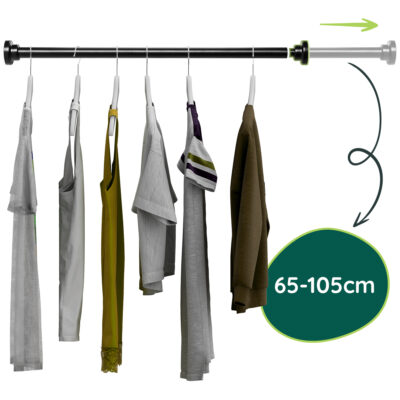 Verstelbare kledingstang zonder boren afbeelding 7