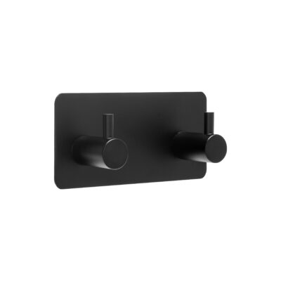 Zelfklevende zwarte handdoekhaakjes afbeelding 2