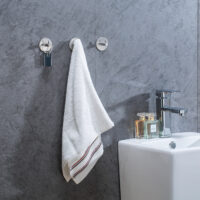 Zelfklevende handdoekhaakjes zilver afbeelding 6