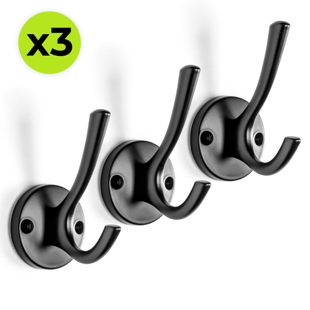 zwarte kapstokhaken afbeelding 1