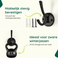 zwarte kapstokhaken afbeelding 4