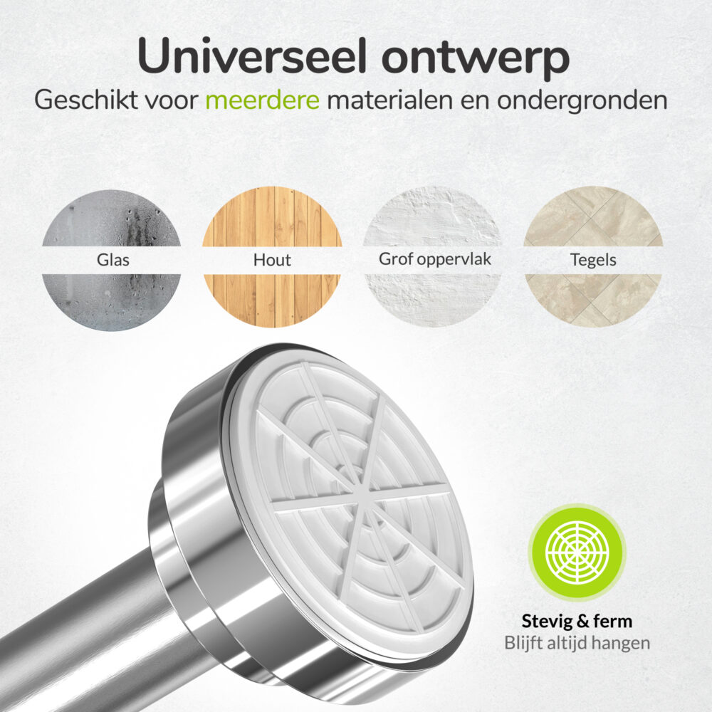 Verstelbare kledingstang zonder boren afbeelding 3