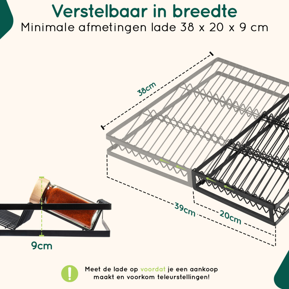 Uitschuifbaar kruidenrek lade afbeelding 6