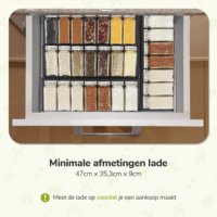 XIVADA kruidenrek lade zwart afbeelding 6
