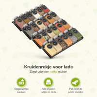 XIVADA kruidenrek lade zwart afbeelding 7