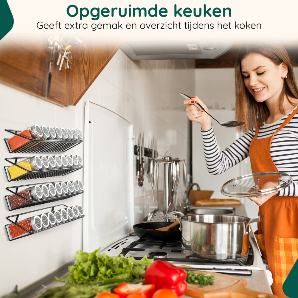 Kruidenrek muurmontage afbeelding 7