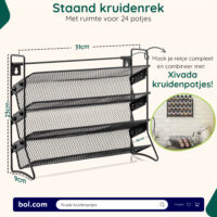 Kruidenrek staand 24 potjes afbeelding 5