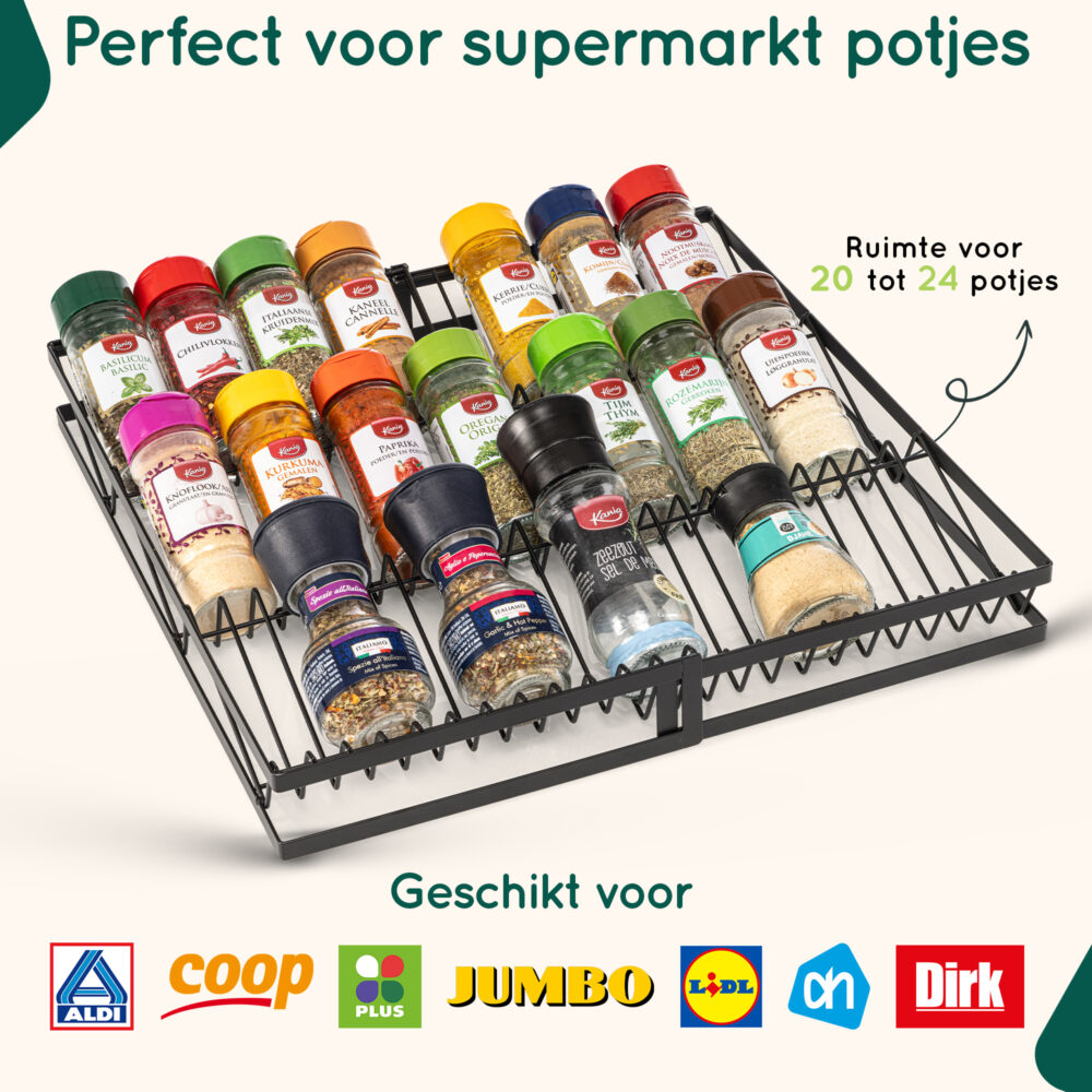 Uitschuifbaar kruidenrek lade afbeelding 5