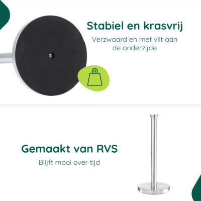 RVS keukenrolhouder vrijstaand afbeelding 2