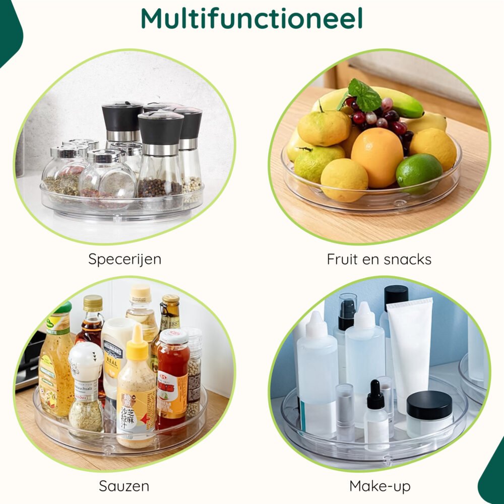 Draaiplateau keuken organizer afbeelding 4