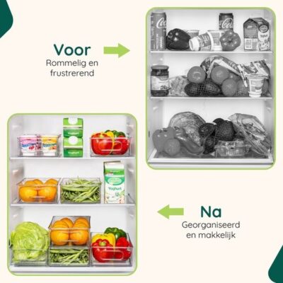 Koelkast organizer set afbeelding 4