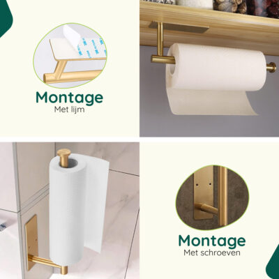 Reserverolhouder goud hangend afbeelding 7