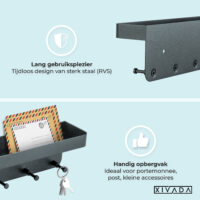 Sleutelrek zwart industrieel afbeelding 5