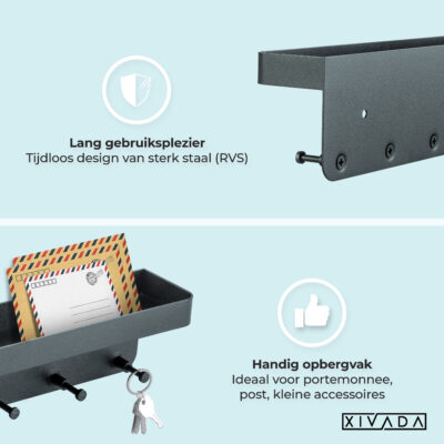 Sleutelrek zwart industrieel afbeelding 5
