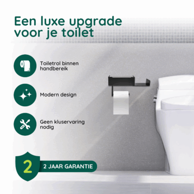 XIVADA toiletrolhouder zwart afbeelding 6