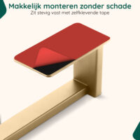 Gouden toiletrolhouder zelfklevend afbeelding 7