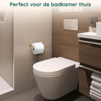 Gouden toiletrolhouder zelfklevend afbeelding 8