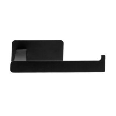 Zelfklevende toiletrolhouder zwart afbeelding 1