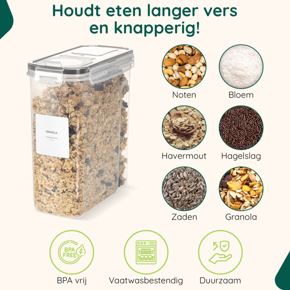 XIVADA voorraadbussen set 4L afbeelding 7