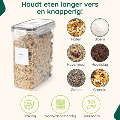 XIVADA voorraadbussen set 4L afbeelding 7