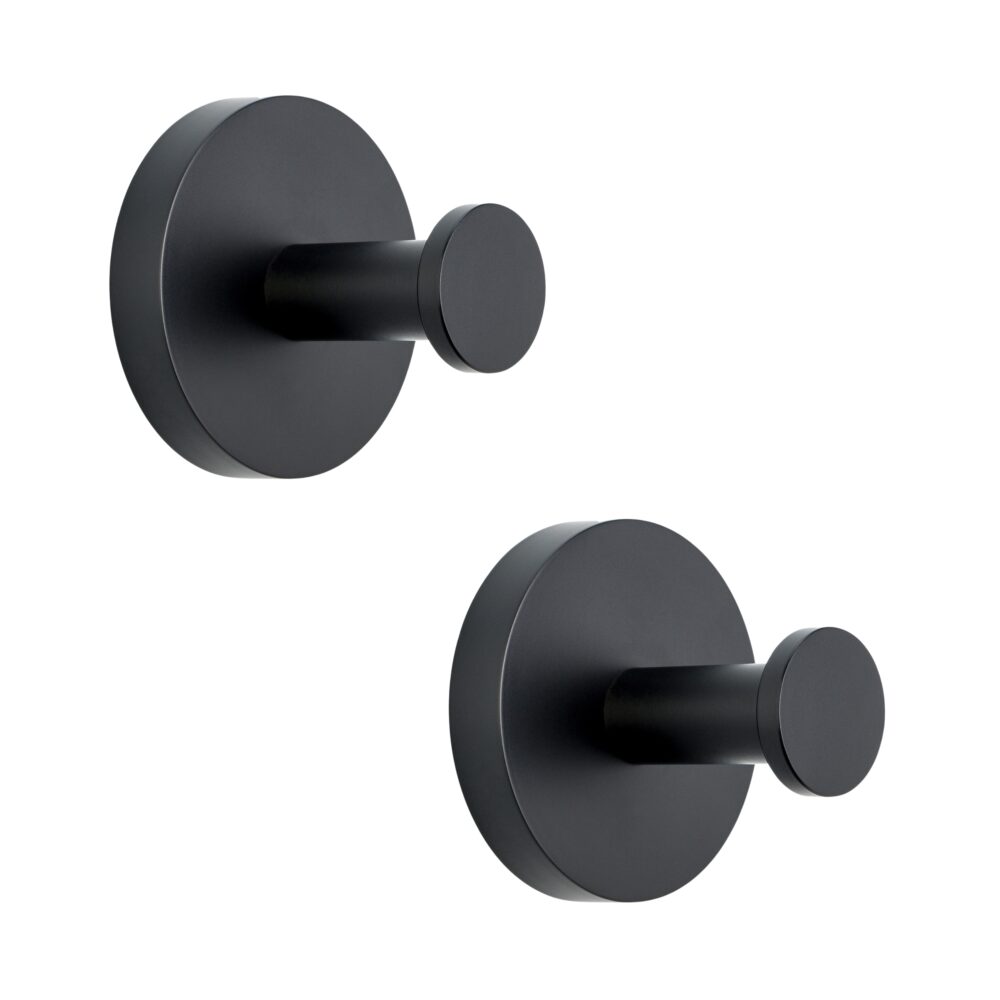 Zwarte toilet accessoires set afbeelding 3