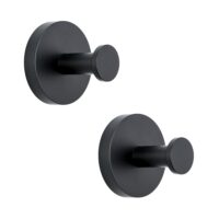 Zwarte toilet accessoires set afbeelding 3