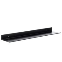 metalen wandplank zwart 60 cm afbeelding 1