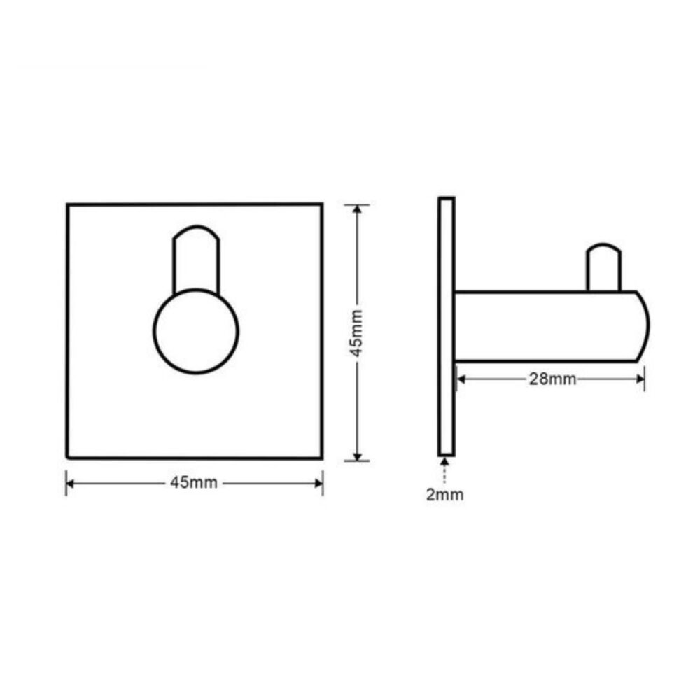 Zelfklevende badkamerhaakjes zilver afbeelding 4