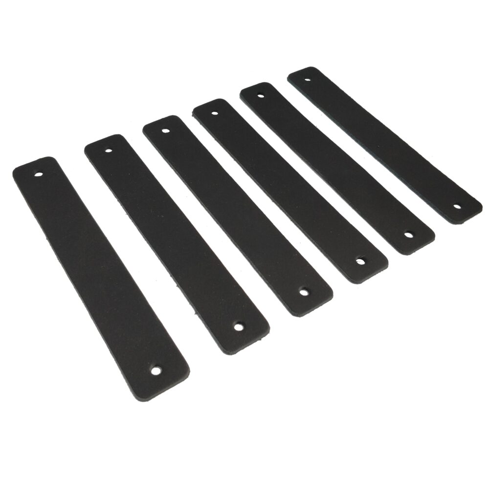 Leren handgreep zwart afbeelding 2