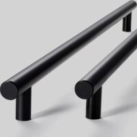 Zwarte aluminium handgrepen 128 mm afbeelding 7