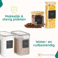 Keukenlabels zwart afbeelding 4